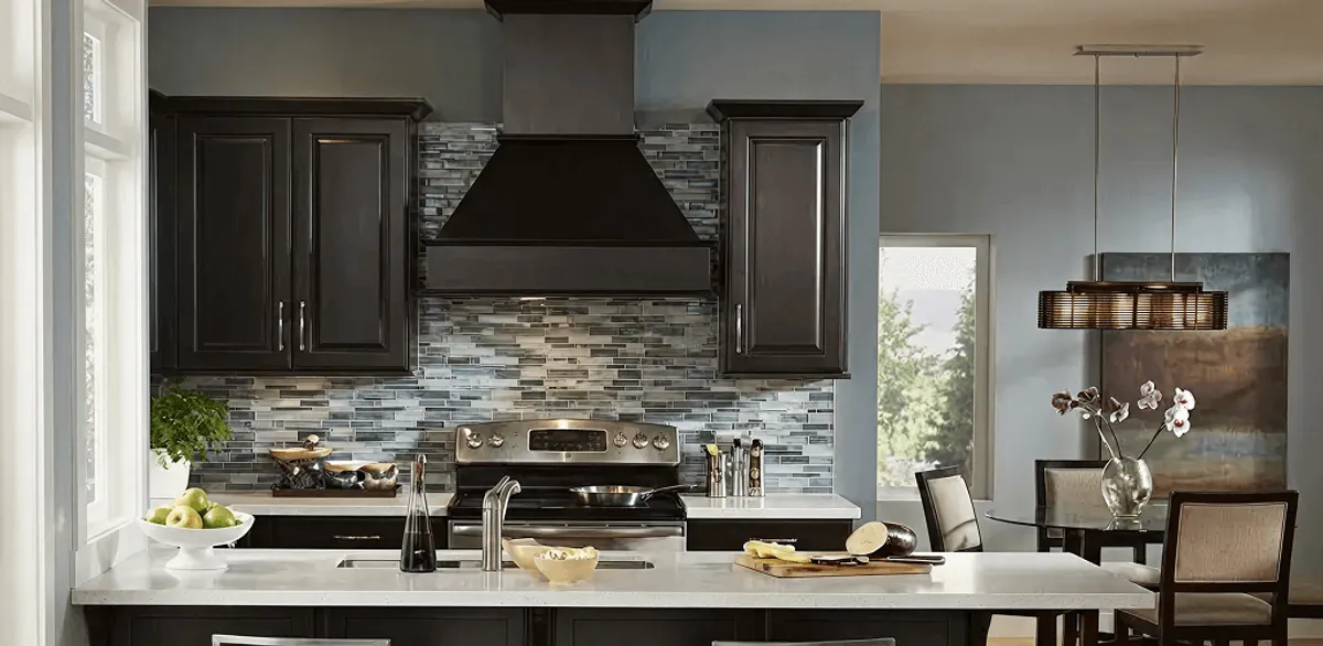 Kitchen cabinet painting and refinishing in a modern kitchen in Kansas City, KS